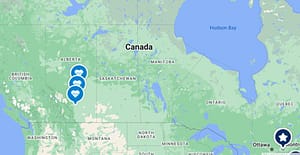 ERAS Canada - ERAS centers in Canada - Map of Canada